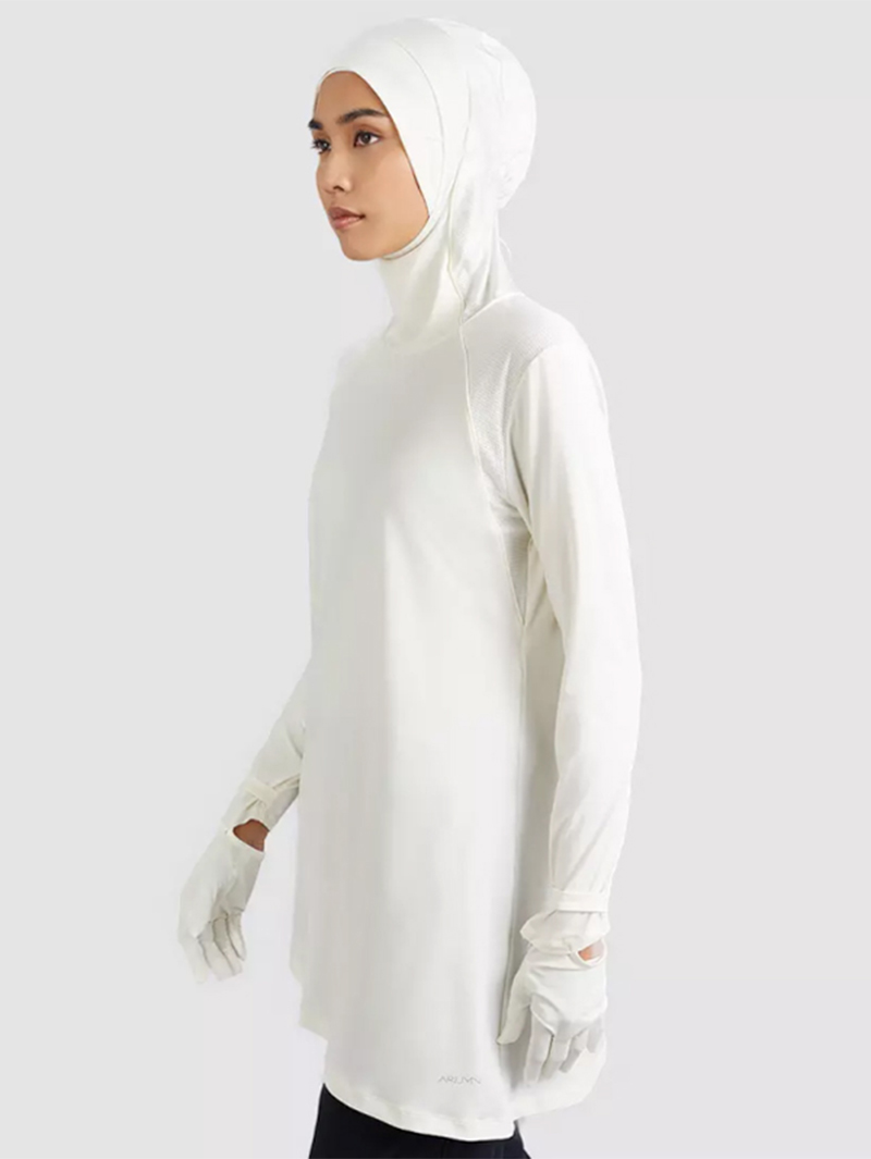 Modesty Long Sleeve HIJAB Bodysuit With Glove Active wear for women