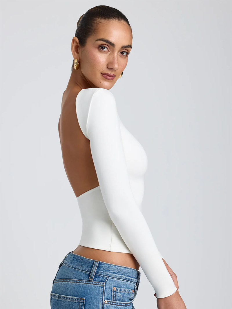Customized Backless Silky Soft Women's Tops