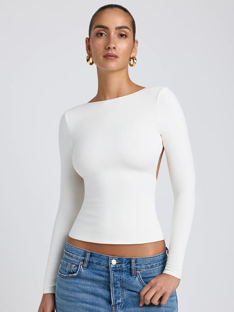 Customized Backless Silky Soft Women's Tops